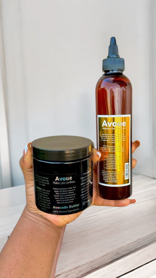 Unisex Moisture Avocado Butter and Hair Growth Oil